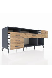 Kronos Konsol 2 Raflı 6 Çekmeceli 176x59x83 - S610M012V12C