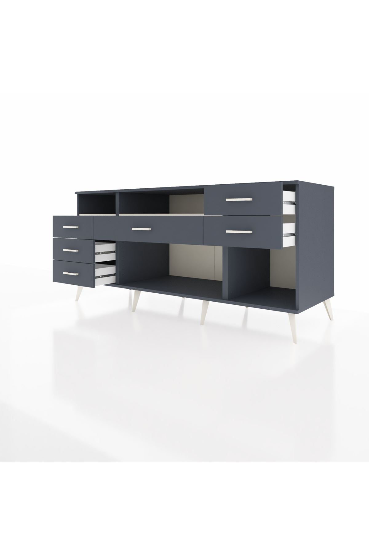 Kronos Konsol 2 Raflı 6 Çekmeceli 176x59x83 - S610M012V14C