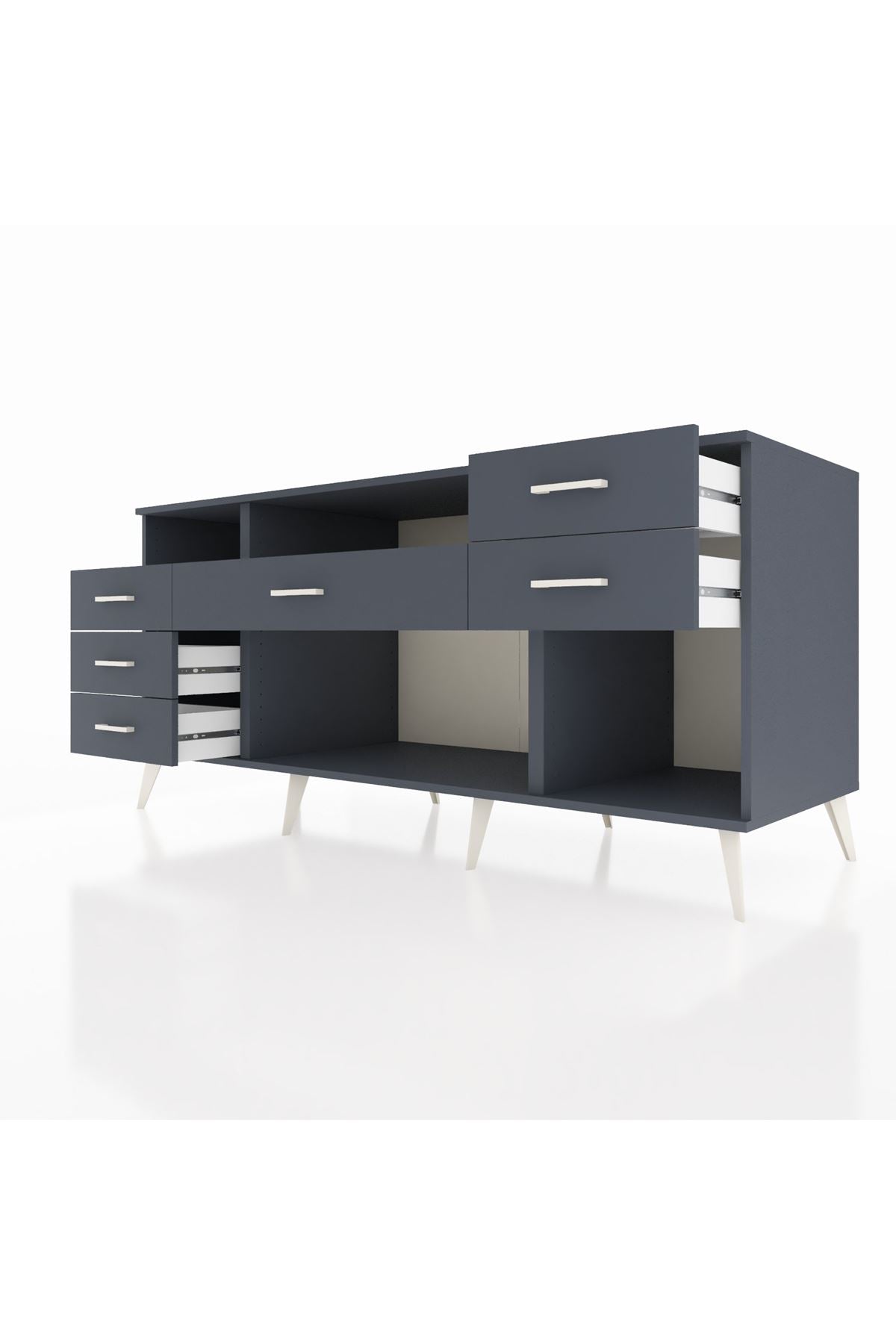 Kronos Konsol 2 Raflı 6 Çekmeceli 176x59x83 - S610M012V14C