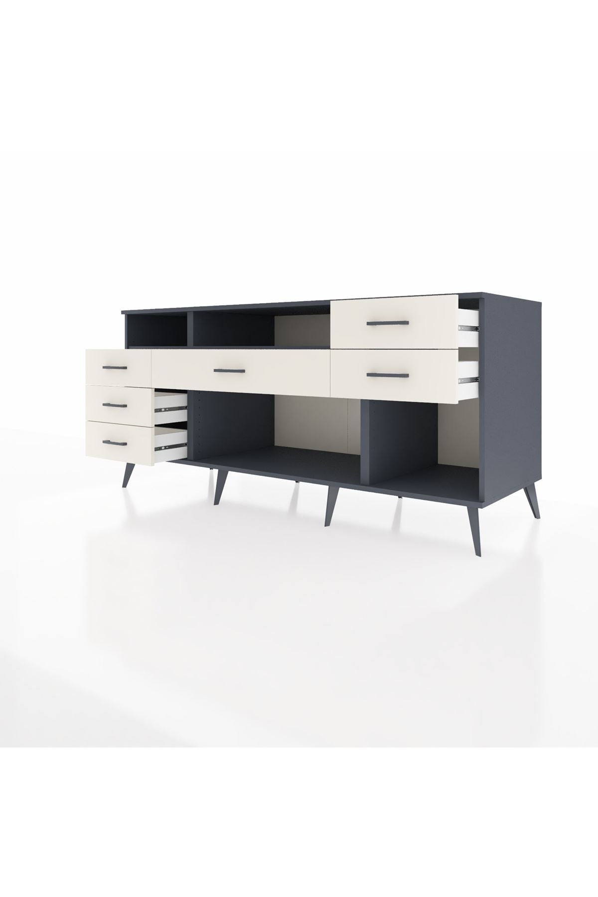 Kronos Konsol 2 Raflı 6 Çekmeceli 176x59x83 - S610M012V16C
