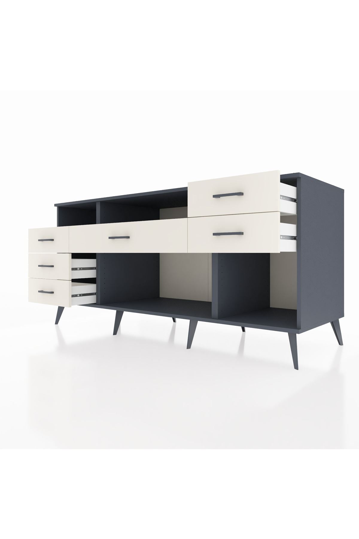 Kronos Konsol 2 Raflı 6 Çekmeceli 176x59x83 - S610M012V16C