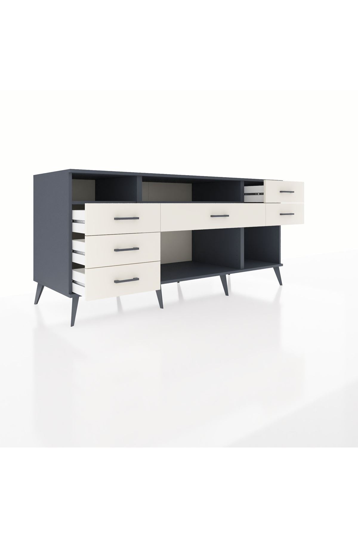Kronos Konsol 2 Raflı 6 Çekmeceli 176x59x83 - S610M012V16C