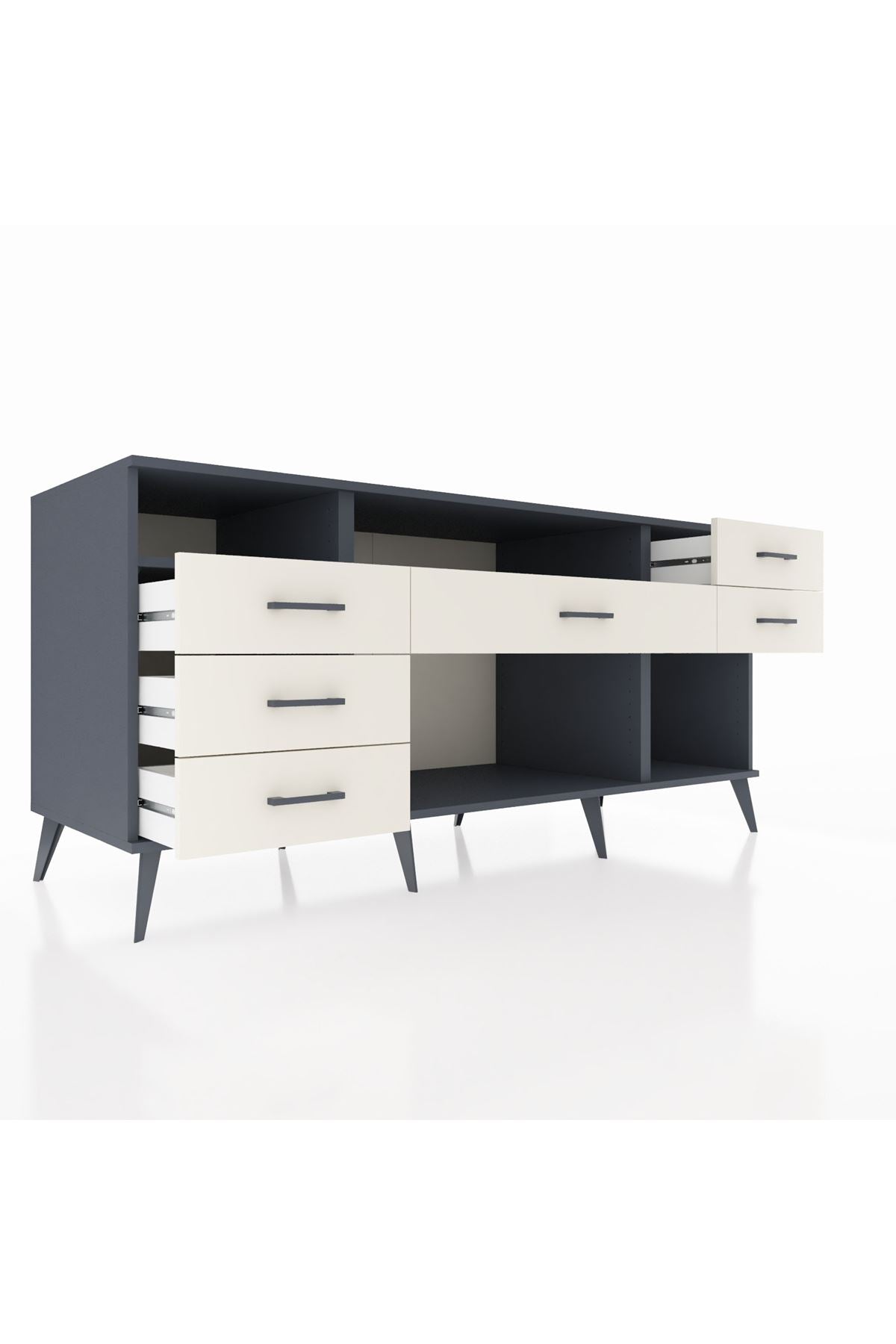 Kronos Konsol 2 Raflı 6 Çekmeceli 176x59x83 - S610M012V16C