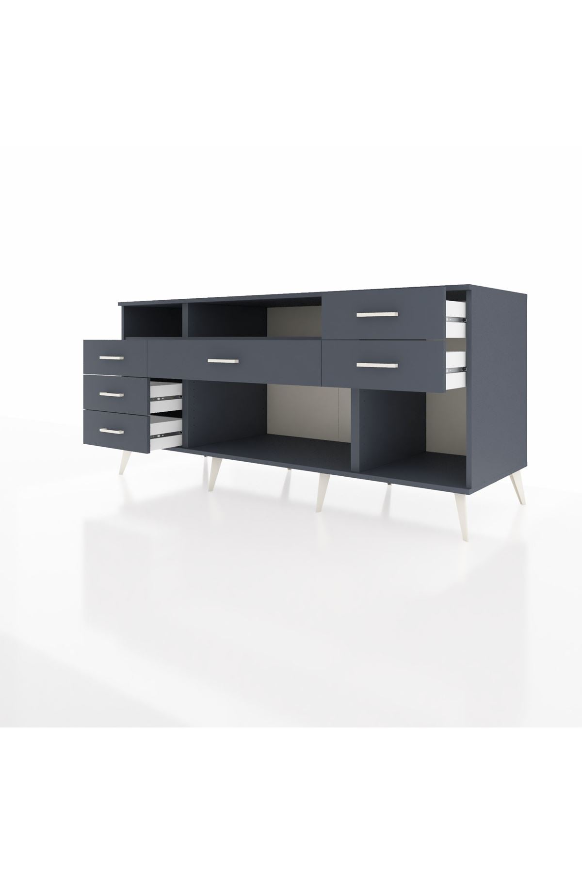 Kronos Konsol 2 Raflı 6 Çekmeceli 176x59x83 - S610M012V17C