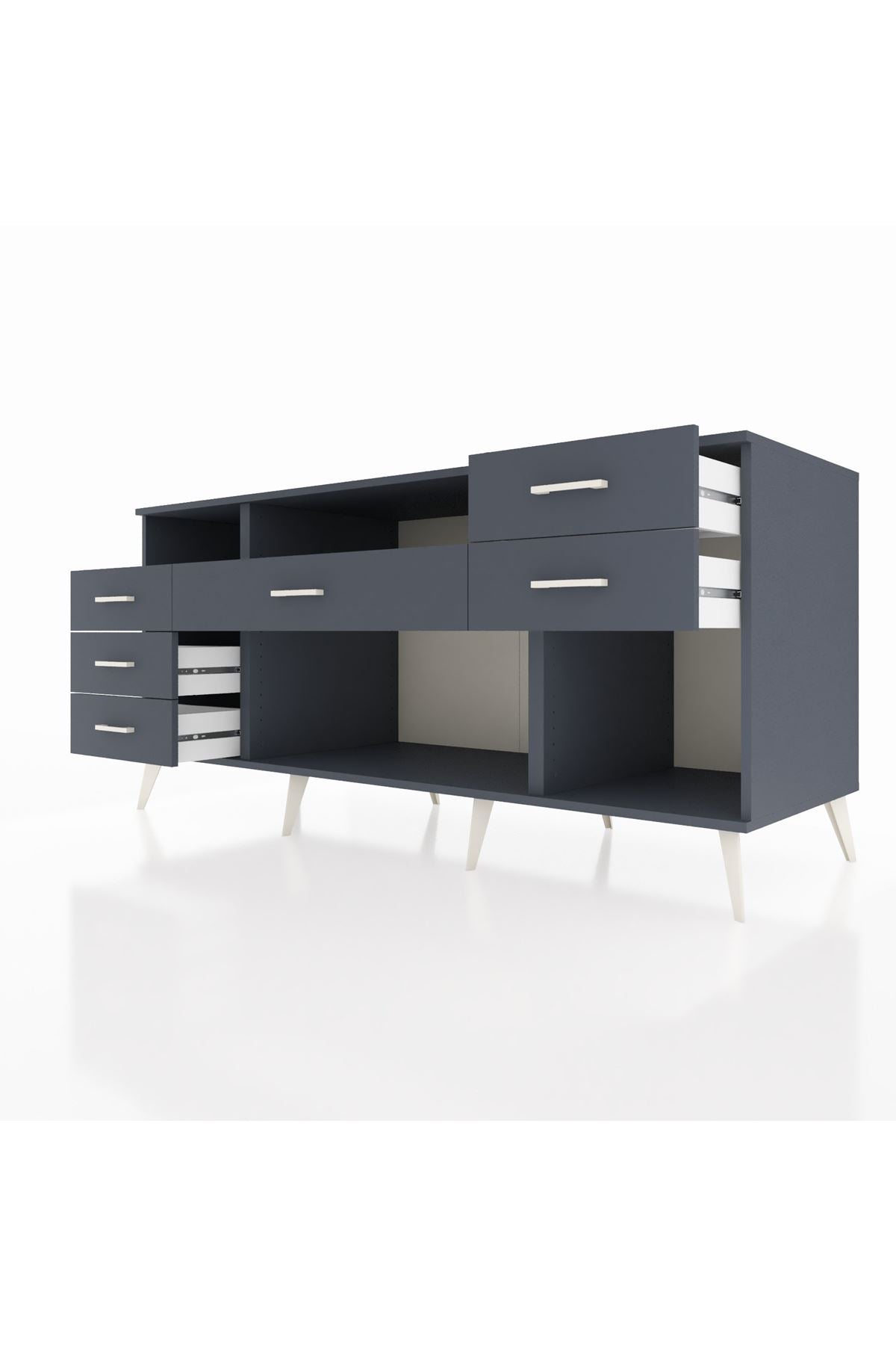 Kronos Konsol 2 Raflı 6 Çekmeceli 176x59x83 - S610M012V17C