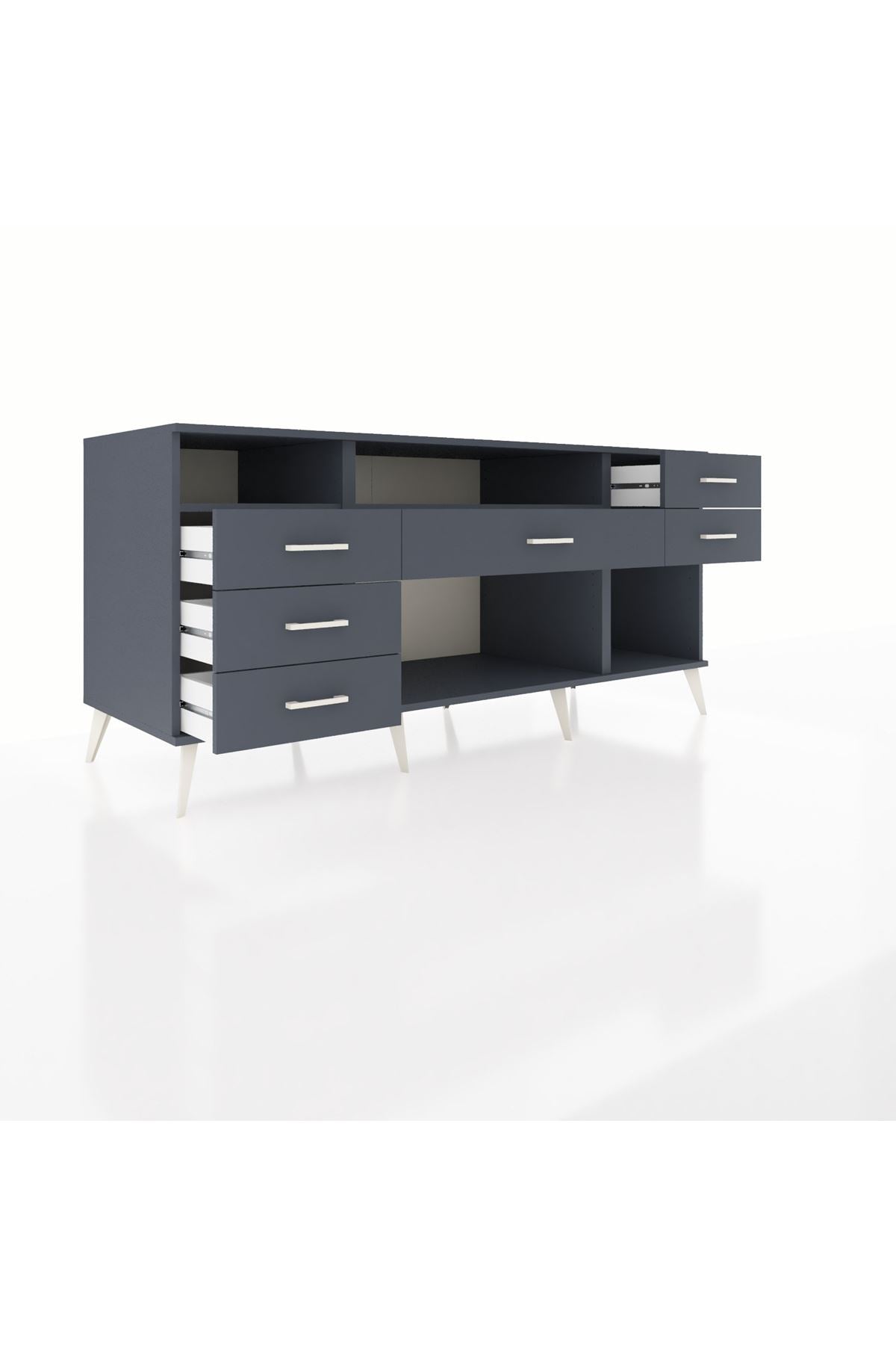 Kronos Konsol 2 Raflı 6 Çekmeceli 176x59x83 - S610M012V17C