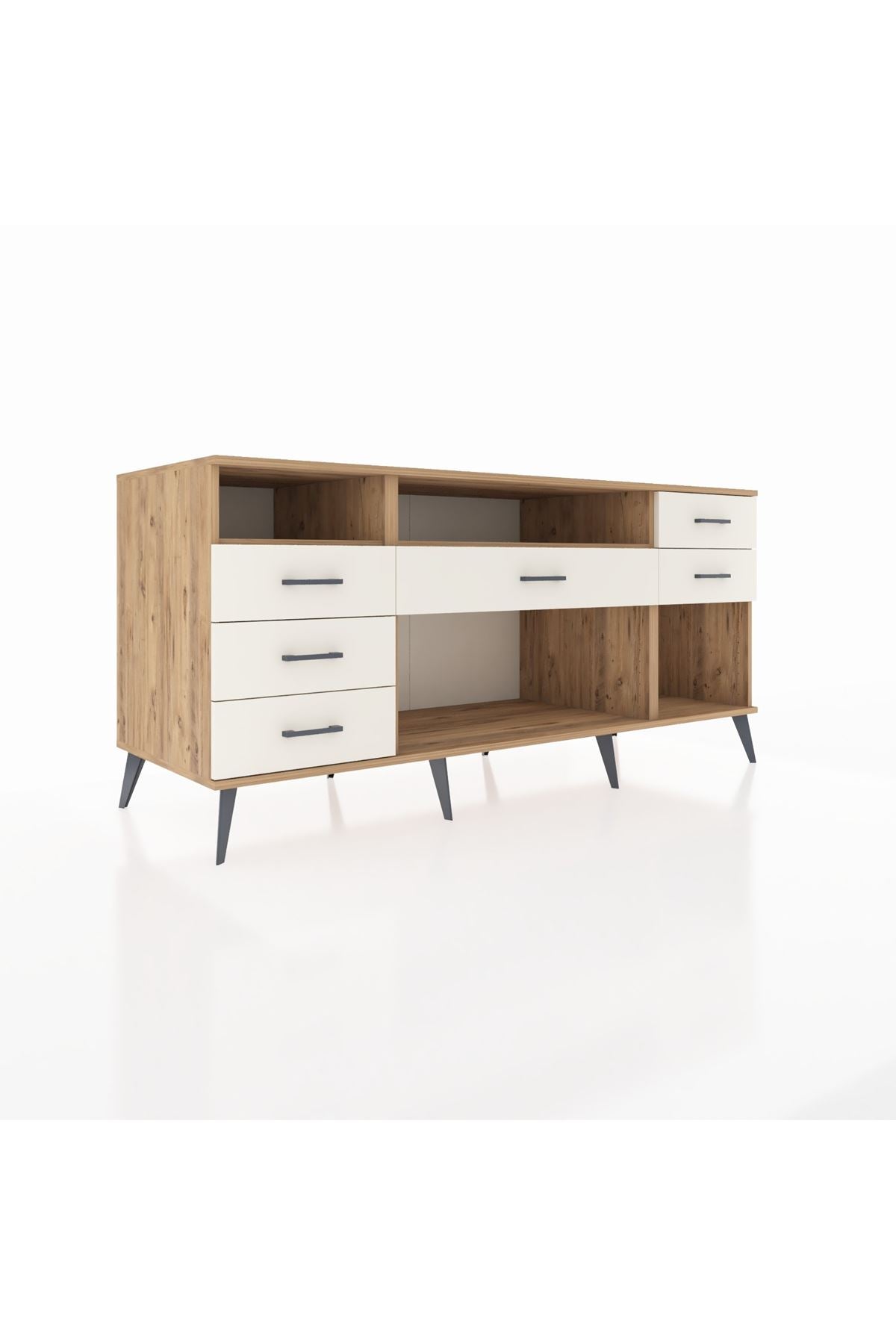 Kronos Konsol 2 Raflı 6 Çekmeceli 176x59x83 - S610M012V19C