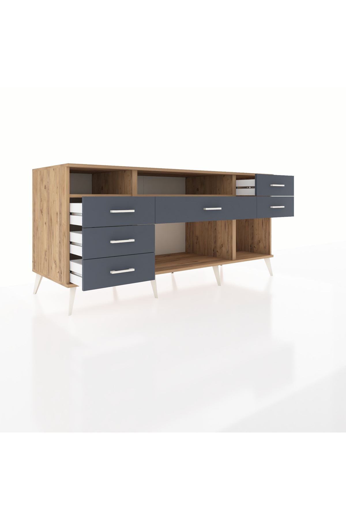 Kronos Konsol 2 Raflı 6 Çekmeceli 176x59x83 - S610M012V20C