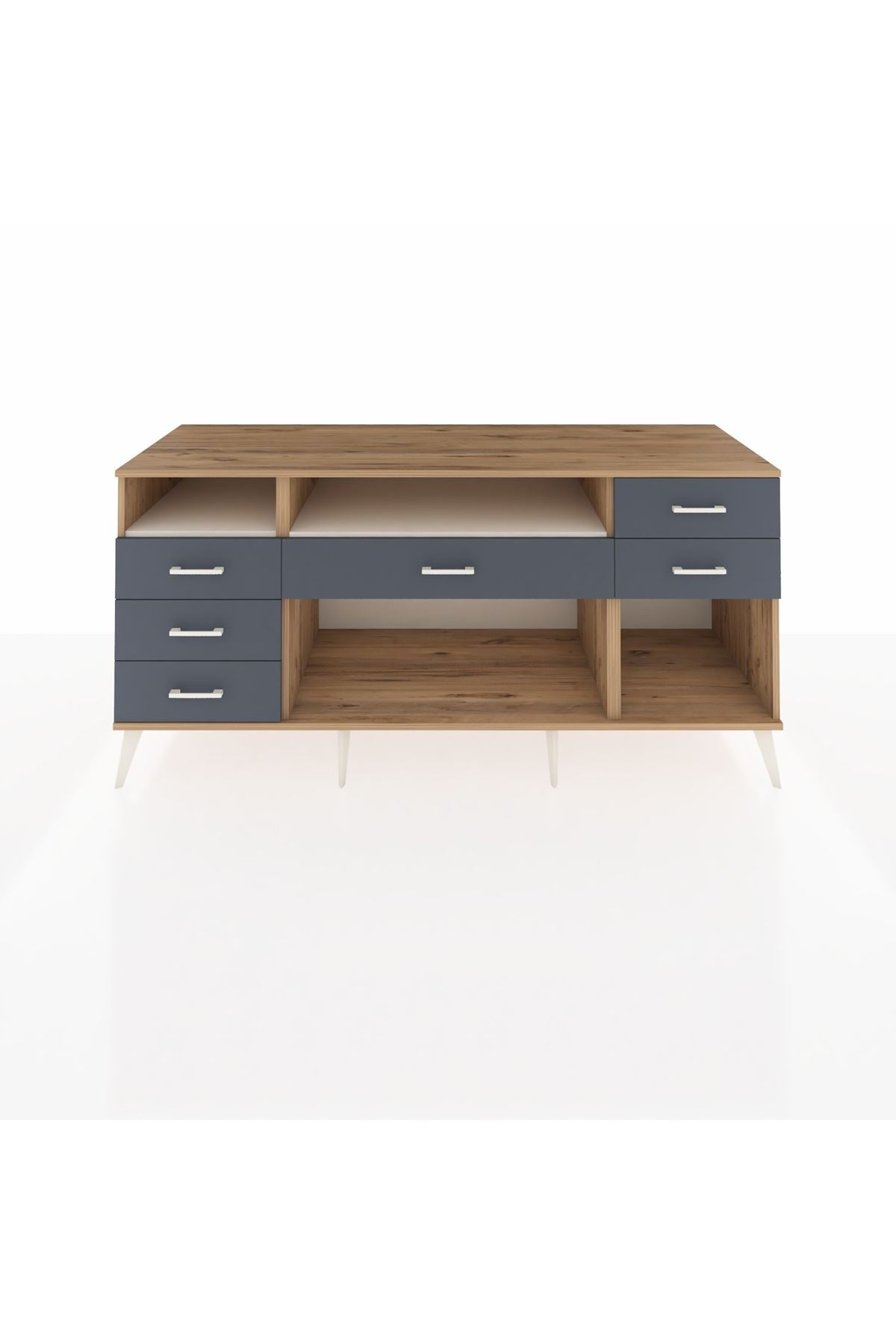 Kronos Konsol 2 Raflı 6 Çekmeceli 176x59x83 - S610M012V23C