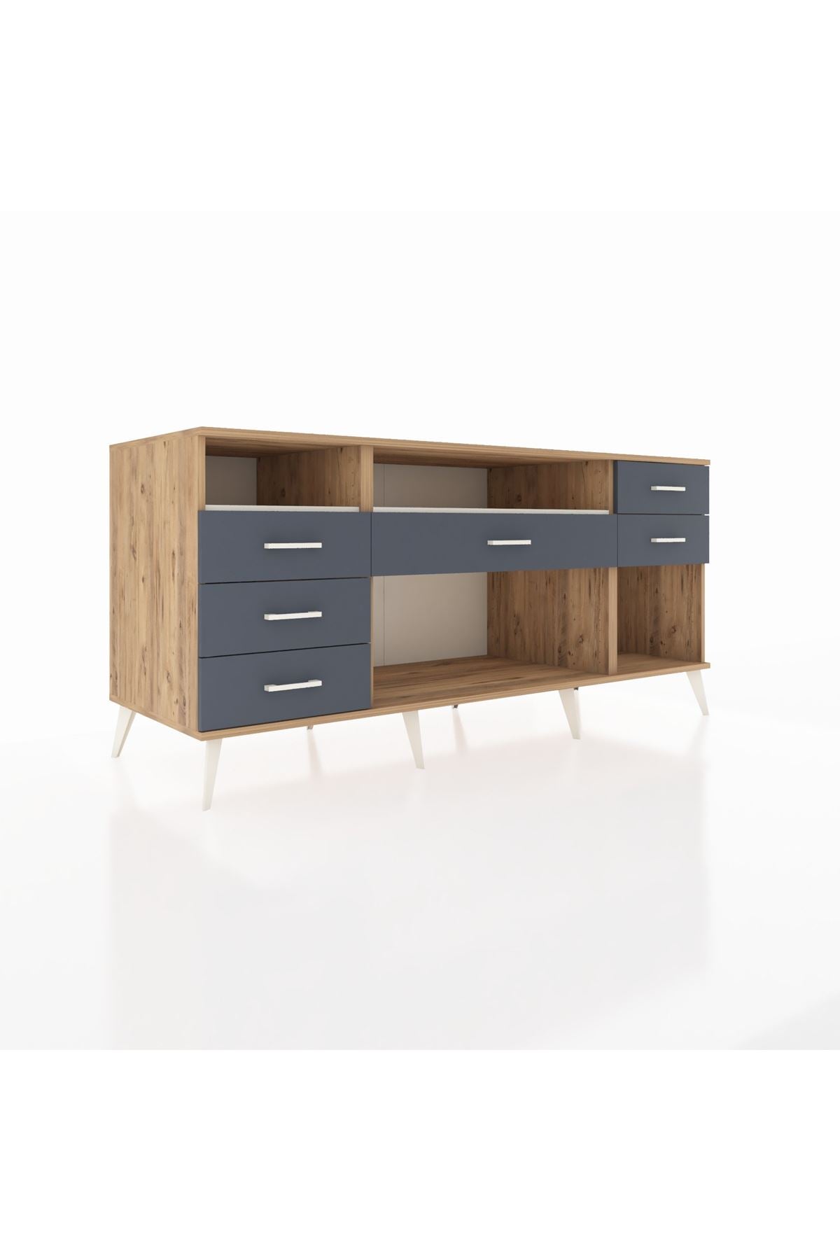 Kronos Konsol 2 Raflı 6 Çekmeceli 176x59x83 - S610M012V23C