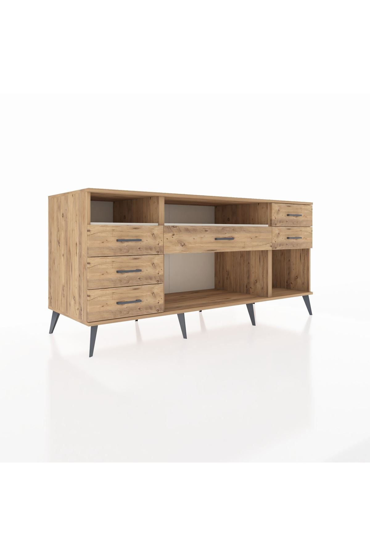 Kronos Konsol 2 Raflı 6 Çekmeceli 176x59x83 - S610M012V24C