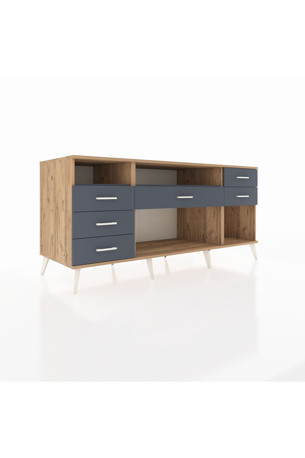 Kronos Konsol 2 Raflı 6 Çekmeceli 176x59x83 - S610M012V26C