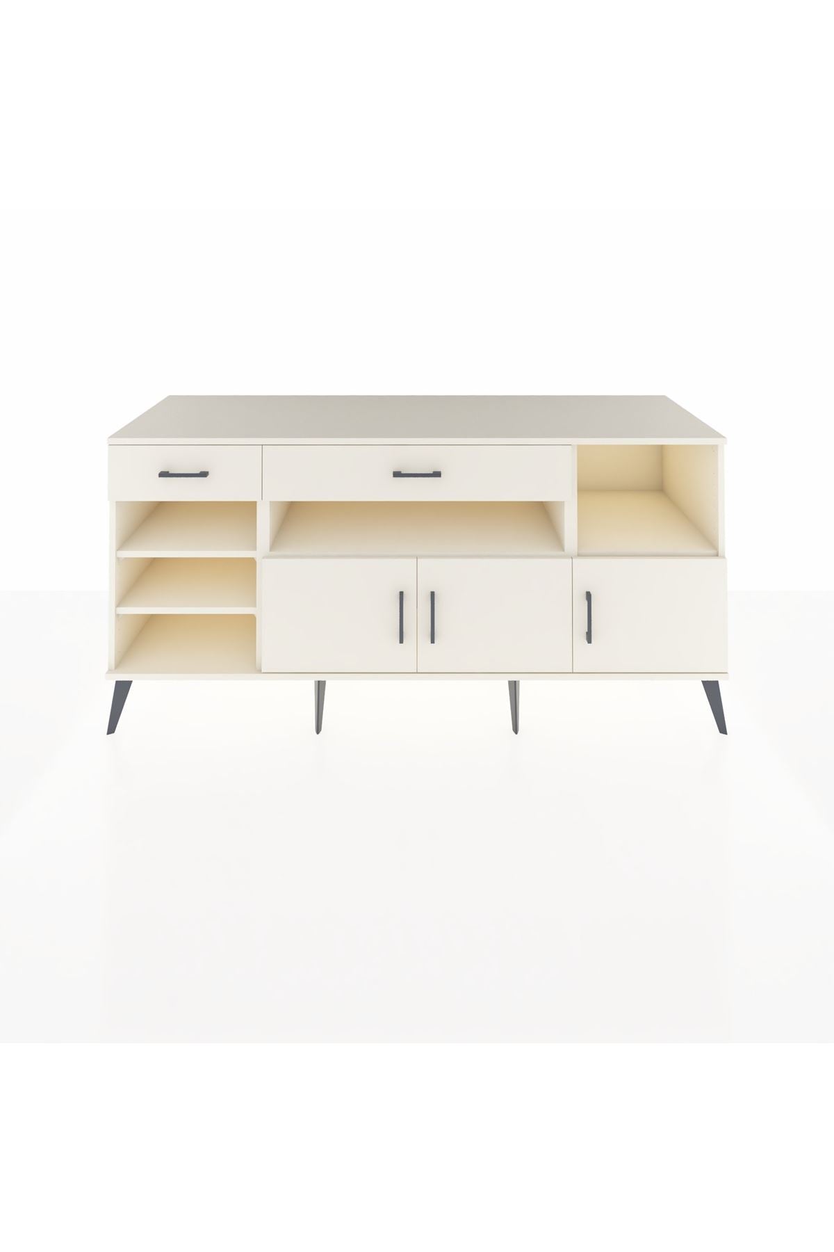 Kronos Konsol 5 Raflı 2 Çekmeceli 3 Kapaklı 176x59x83 - S610M013V04C