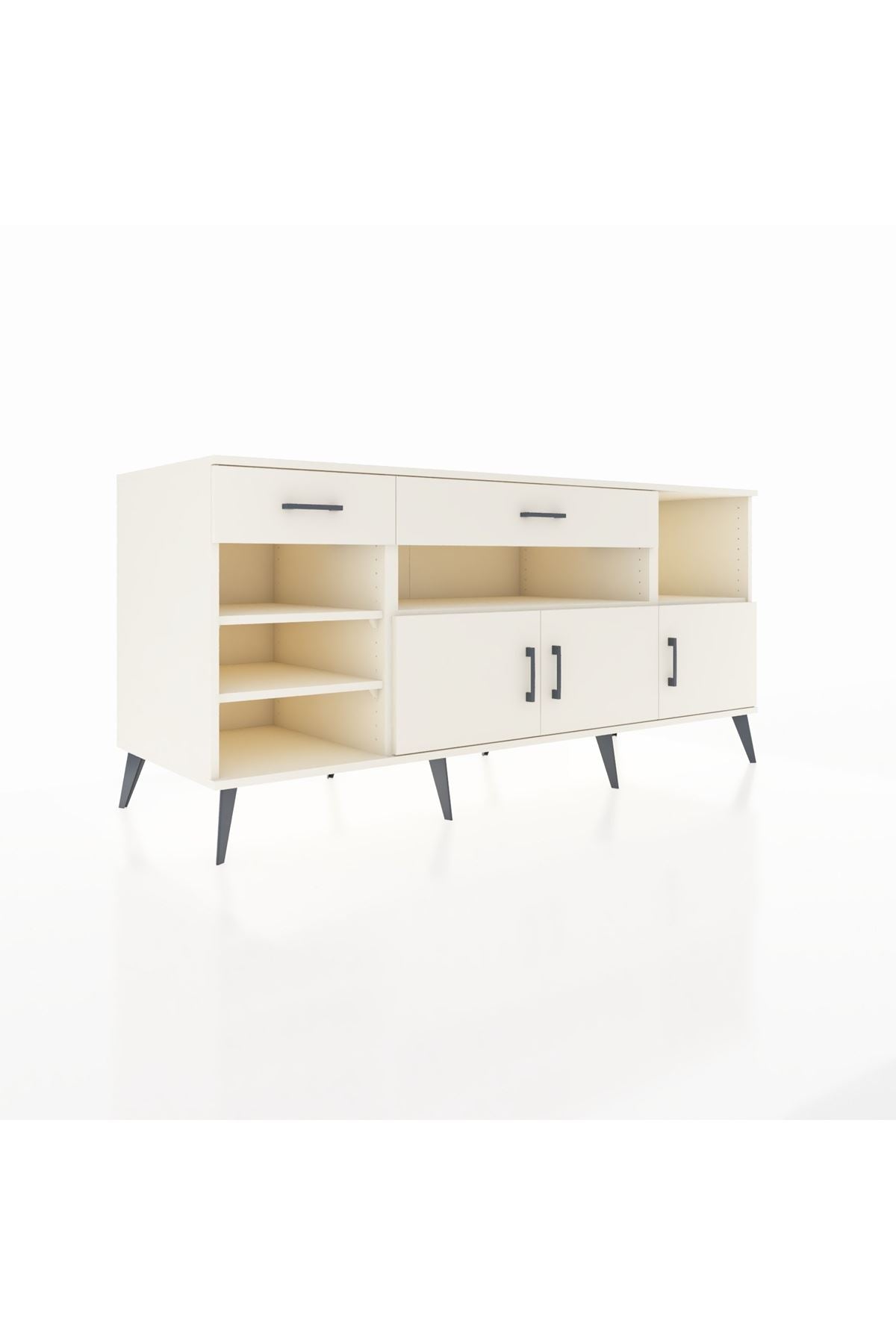 Kronos Konsol 5 Raflı 2 Çekmeceli 3 Kapaklı 176x59x83 - S610M013V04C