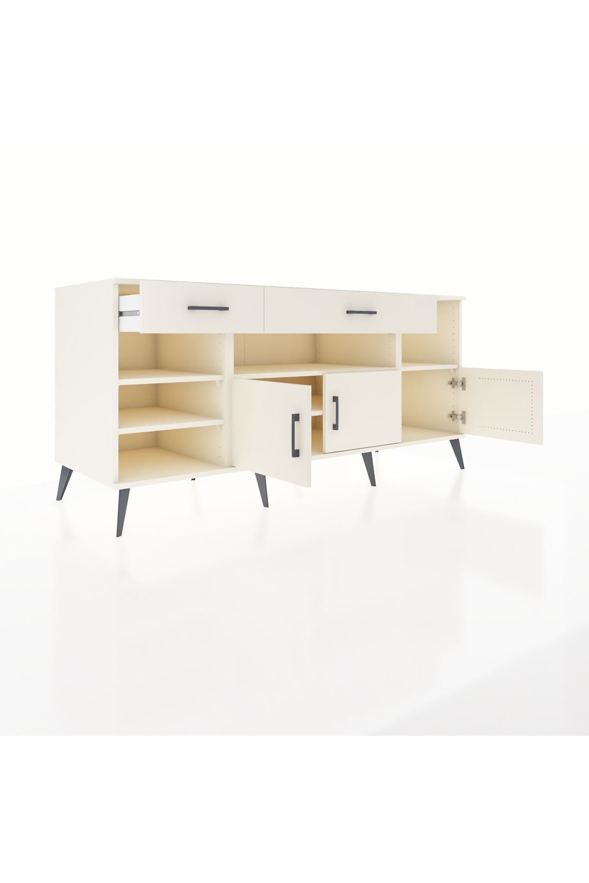 Kronos Konsol 5 Raflı 2 Çekmeceli 3 Kapaklı 176x59x83 - S610M013V04C