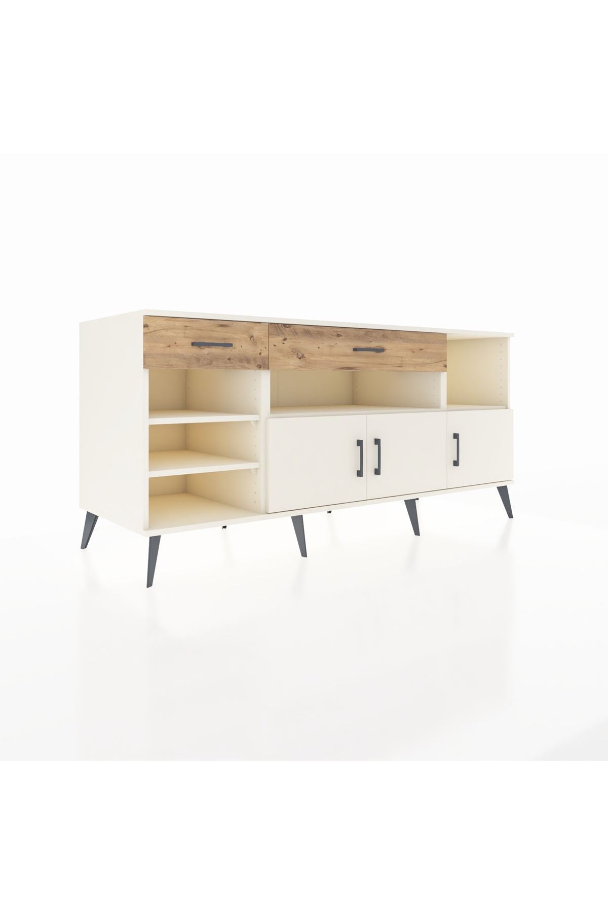 Kronos Konsol 5 Raflı 2 Çekmeceli 3 Kapaklı 176x59x83 - S610M013V06C