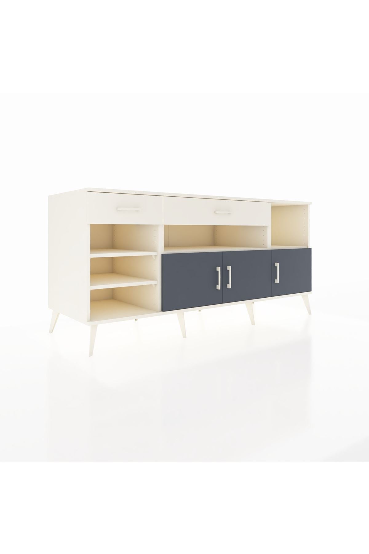 Kronos Konsol 5 Raflı 2 Çekmeceli 3 Kapaklı 176x59x83 - S610M013V07C