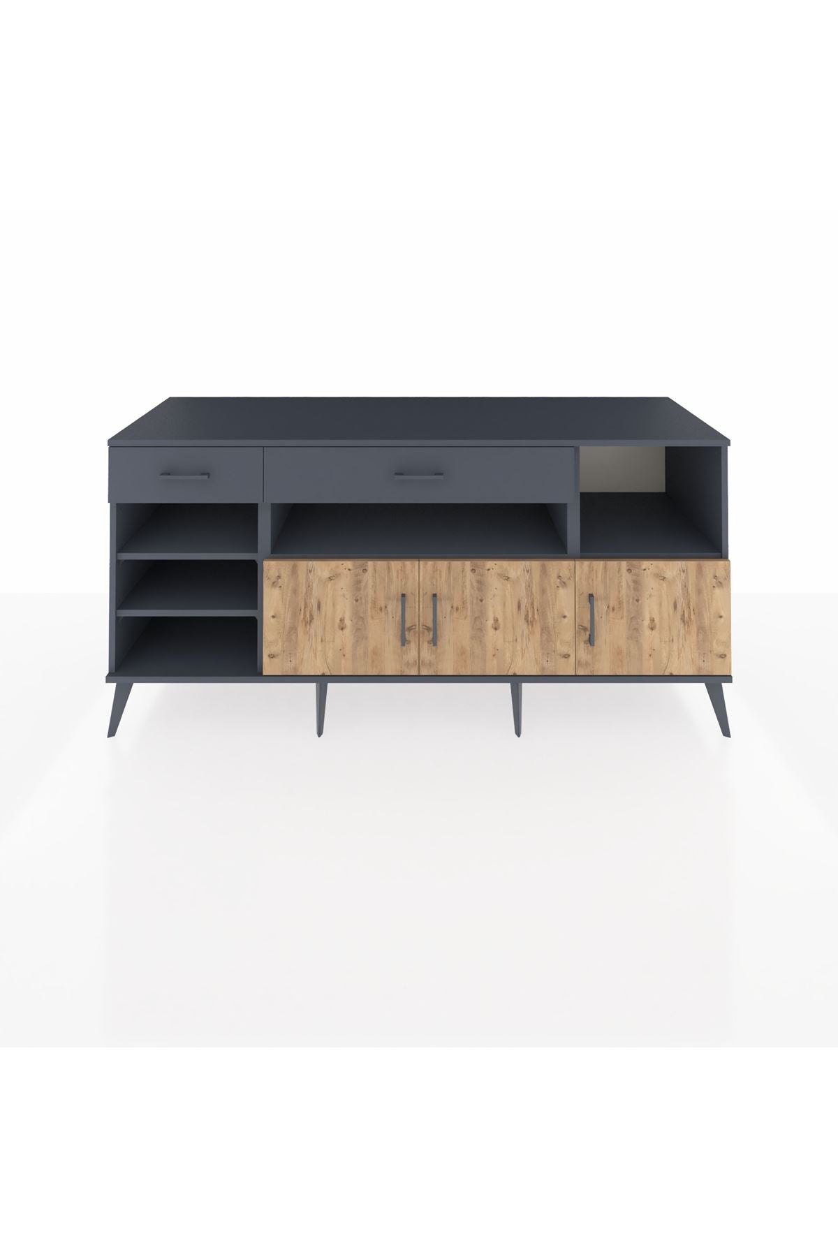 Kronos Konsol 5 Raflı 2 Çekmeceli 3 Kapaklı 176x59x83 - S610M013V11C