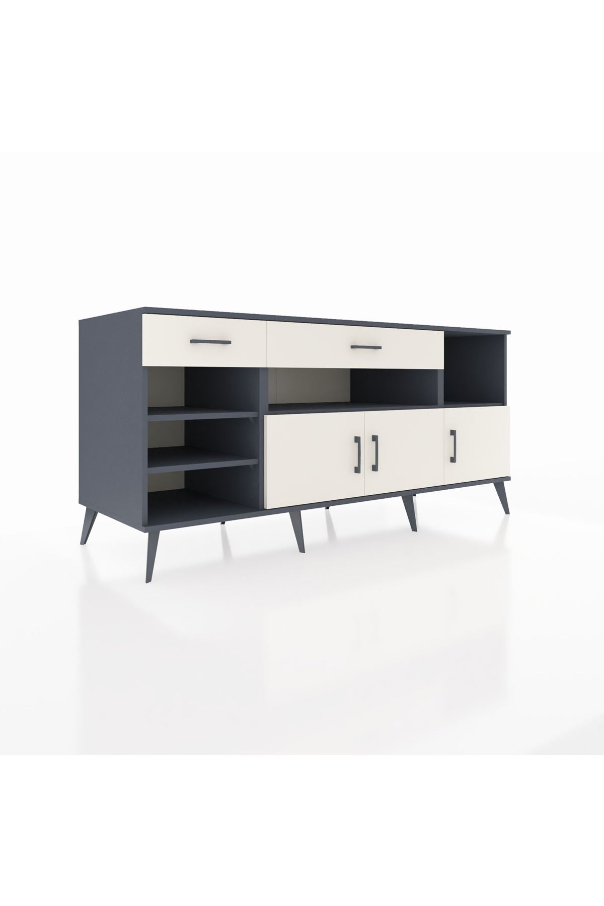 Kronos Konsol 5 Raflı 2 Çekmeceli 3 Kapaklı 176x59x83 - S610M013V13C