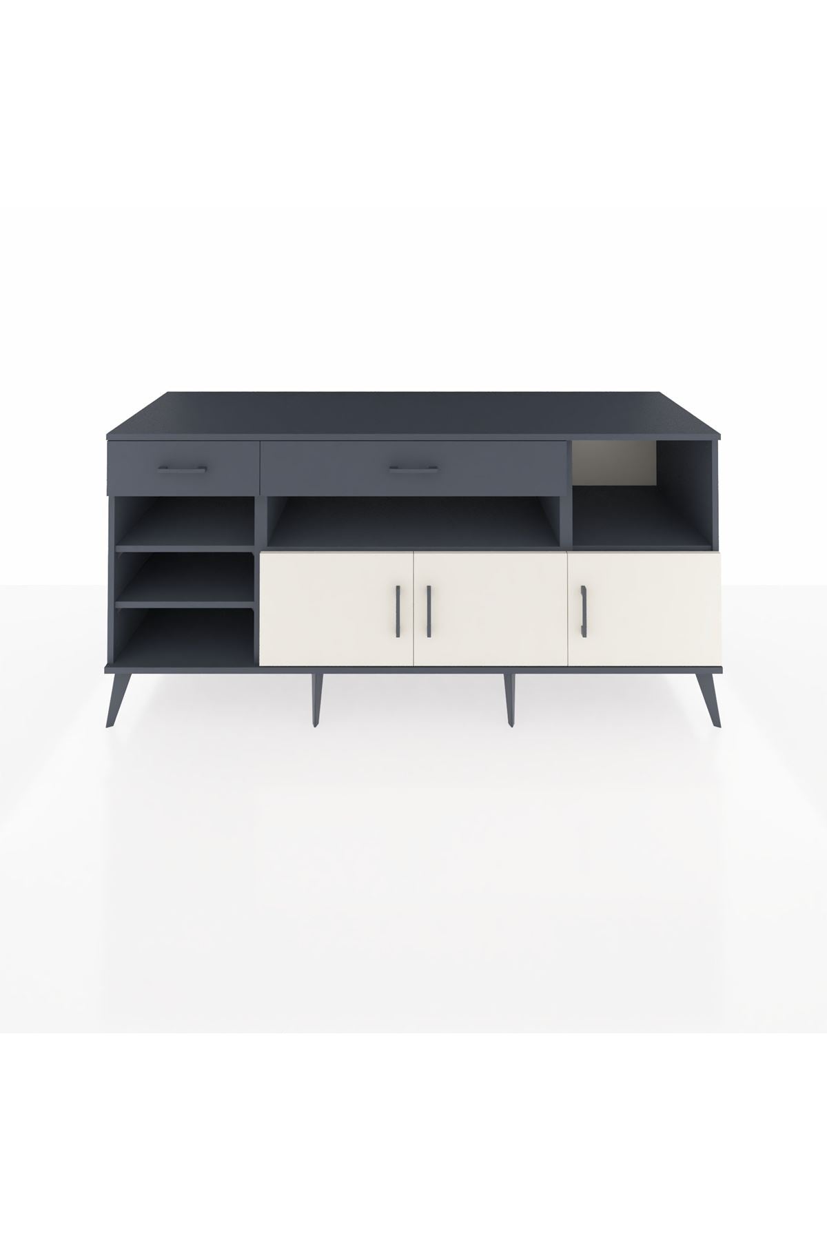 Kronos Konsol 5 Raflı 2 Çekmeceli 3 Kapaklı 176x59x83 - S610M013V14C