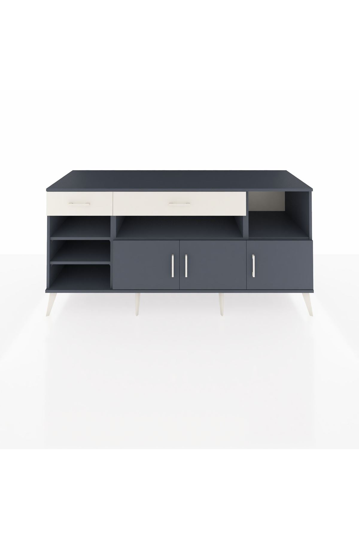 Kronos Konsol 5 Raflı 2 Çekmeceli 3 Kapaklı 176x59x83 - S610M013V16C