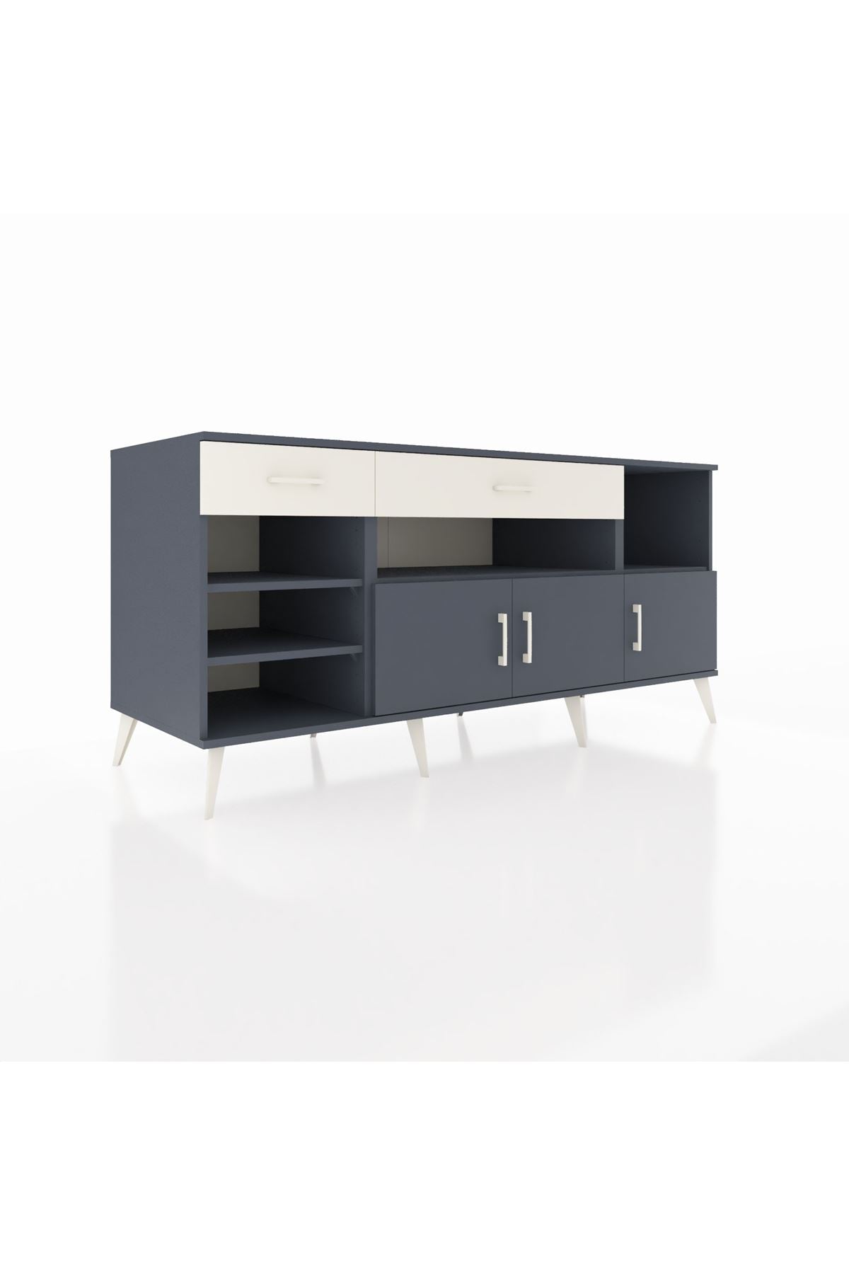 Kronos Konsol 5 Raflı 2 Çekmeceli 3 Kapaklı 176x59x83 - S610M013V16C