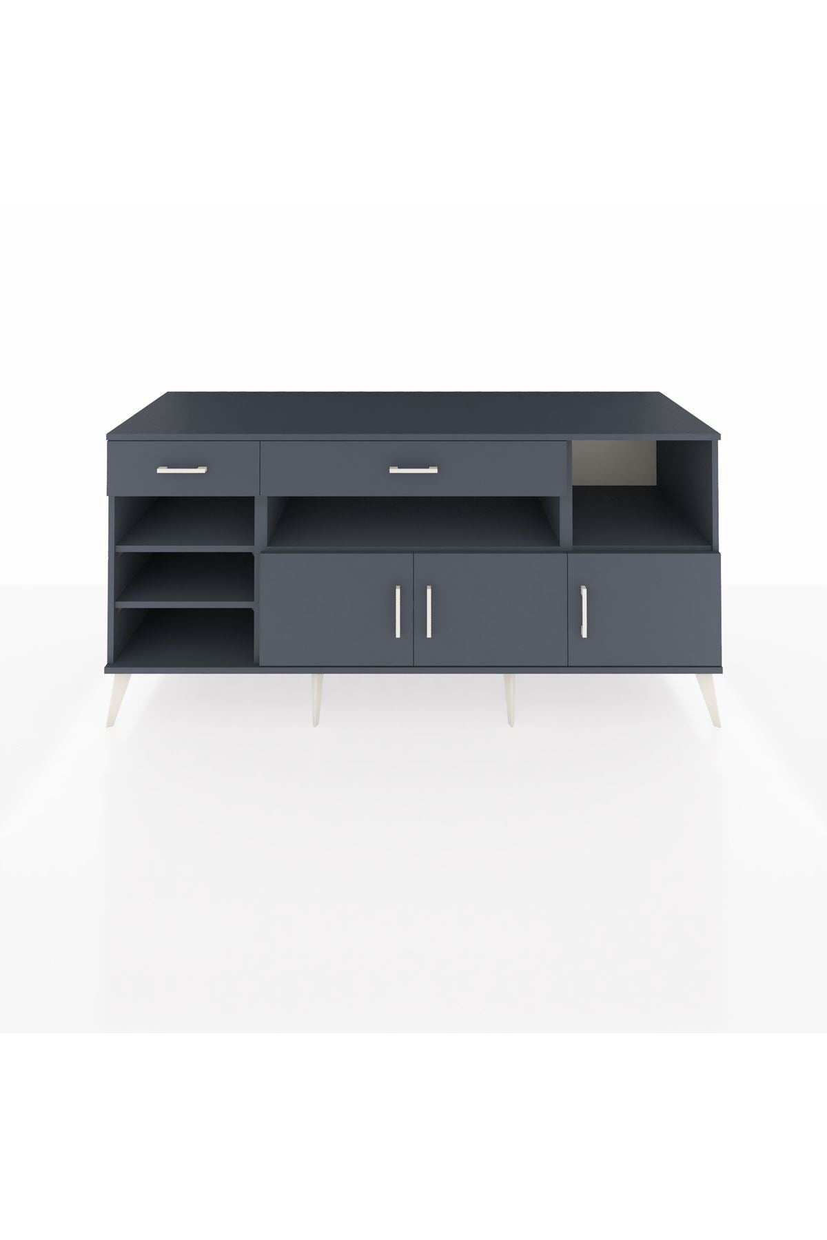 Kronos Konsol 5 Raflı 2 Çekmeceli 3 Kapaklı 176x59x83 - S610M013V17C