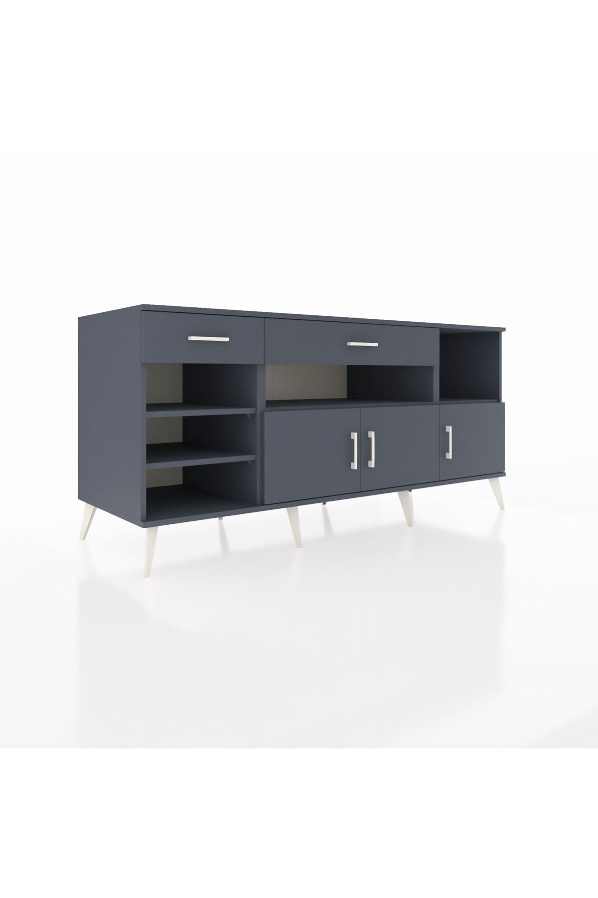 Kronos Konsol 5 Raflı 2 Çekmeceli 3 Kapaklı 176x59x83 - S610M013V17C