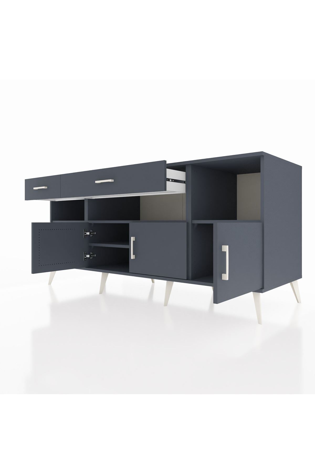 Kronos Konsol 5 Raflı 2 Çekmeceli 3 Kapaklı 176x59x83 - S610M013V17C
