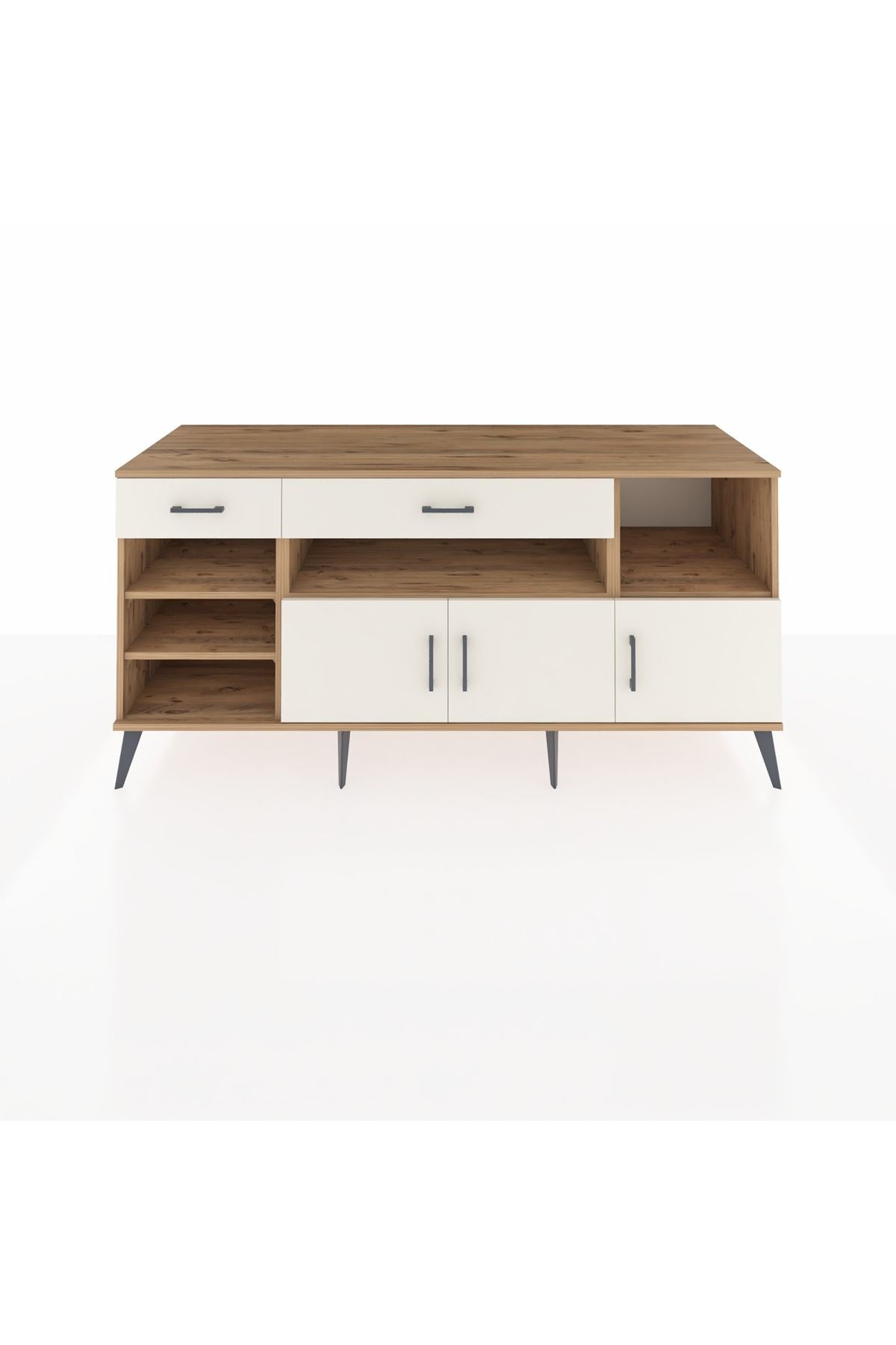 Kronos Konsol 5 Raflı 2 Çekmeceli 3 Kapaklı 176x59x83 - S610M013V22C
