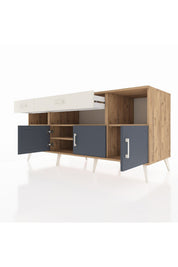 Kronos Konsol 5 Raflı 2 Çekmeceli 3 Kapaklı 176x59x83 - S610M013V25C