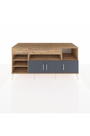 Kronos Konsol 5 Raflı 2 Çekmeceli 3 Kapaklı 176x59x83 - S610M013V27C