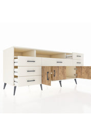 Kronos Konsol 3 Raflı 6 Çekmeceli 3 Kapaklı 176x59x83 - S610M014V01C