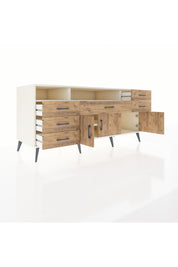 Kronos Konsol 3 Raflı 6 Çekmeceli 3 Kapaklı 176x59x83 - S610M014V03C