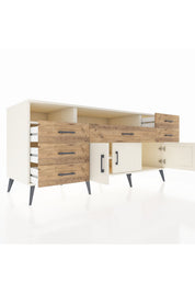 Kronos Konsol 3 Raflı 6 Çekmeceli 3 Kapaklı 176x59x83 - S610M014V06C