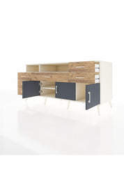 Kronos Konsol 3 Raflı 6 Çekmeceli 3 Kapaklı 176x59x83 - S610M014V09C