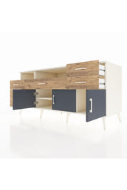 Kronos Konsol 3 Raflı 6 Çekmeceli 3 Kapaklı 176x59x83 - S610M014V09C