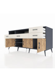 Kronos Konsol 3 Raflı 6 Çekmeceli 3 Kapaklı 176x59x83 - S610M014V10C