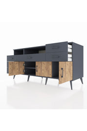Kronos Konsol 3 Raflı 6 Çekmeceli 3 Kapaklı 176x59x83 - S610M014V11C