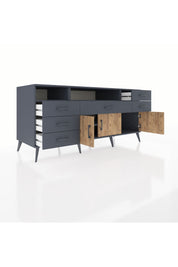 Kronos Konsol 3 Raflı 6 Çekmeceli 3 Kapaklı 176x59x83 - S610M014V11C