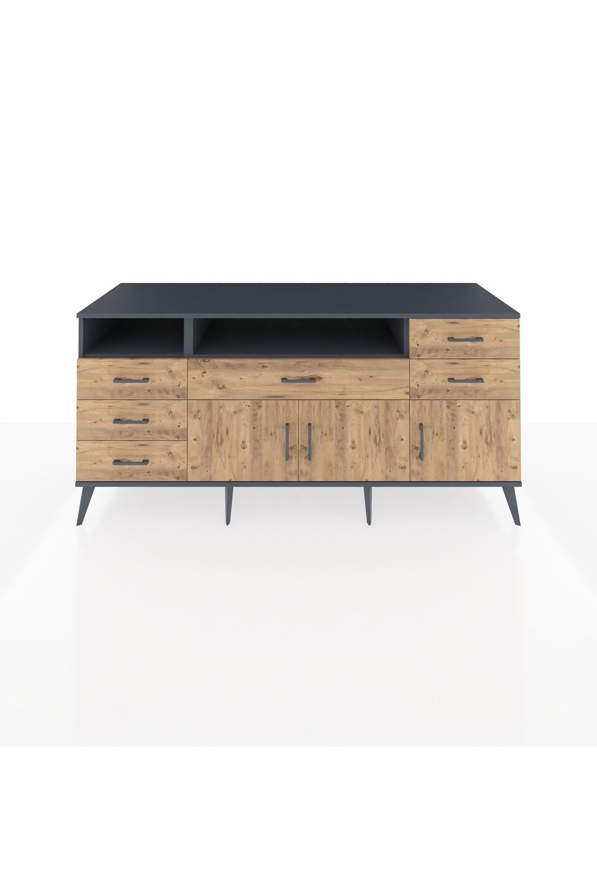 Kronos Konsol 3 Raflı 6 Çekmeceli 3 Kapaklı 176x59x83 - S610M014V12C