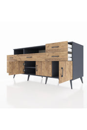 Kronos Konsol 3 Raflı 6 Çekmeceli 3 Kapaklı 176x59x83 - S610M014V12C