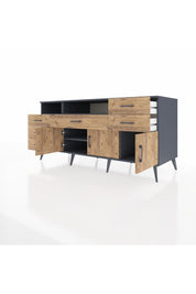 Kronos Konsol 3 Raflı 6 Çekmeceli 3 Kapaklı 176x59x83 - S610M014V12C