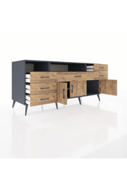 Kronos Konsol 3 Raflı 6 Çekmeceli 3 Kapaklı 176x59x83 - S610M014V12C
