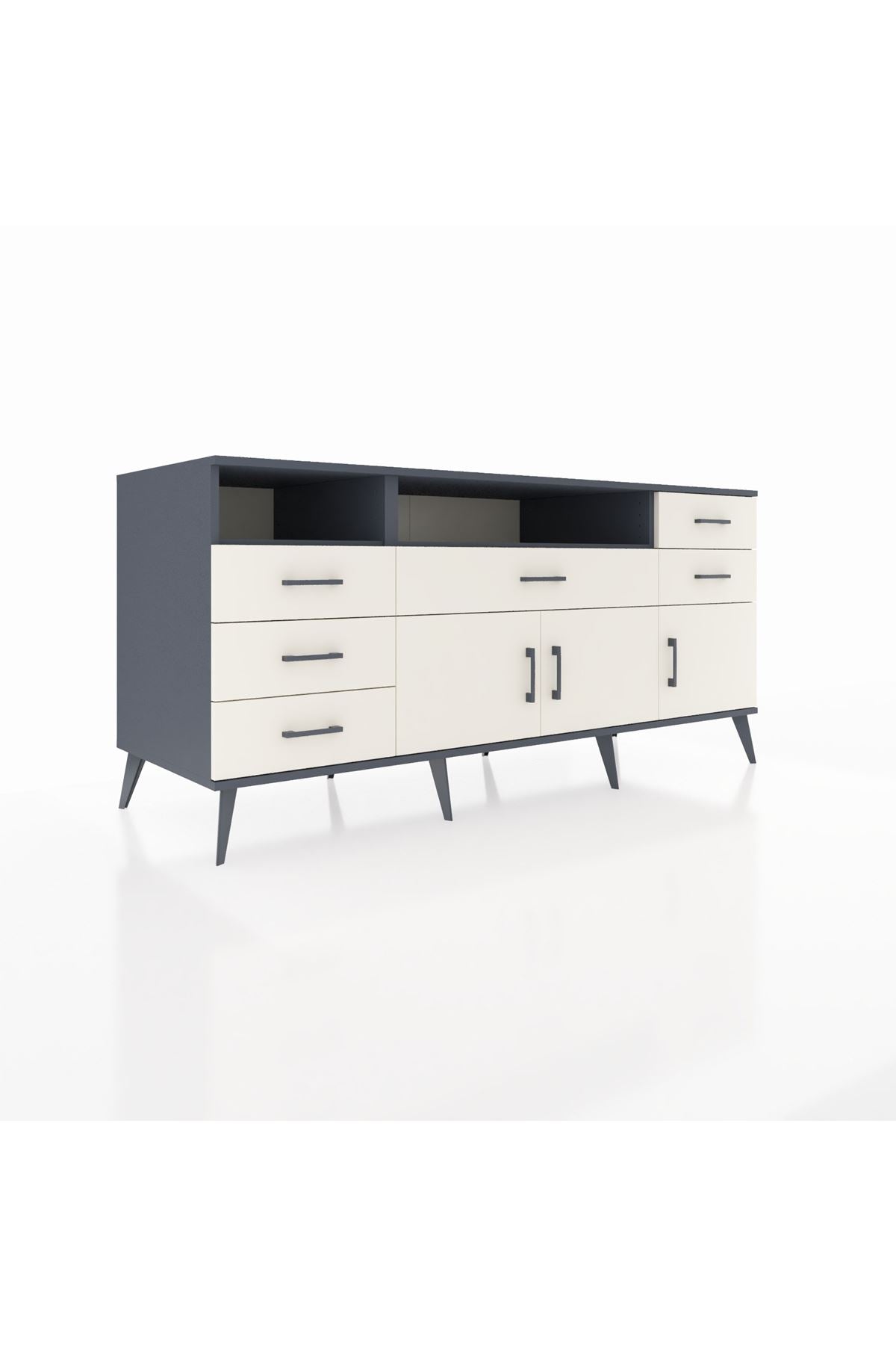 Kronos Konsol 3 Raflı 6 Çekmeceli 3 Kapaklı 176x59x83 - S610M014V13C