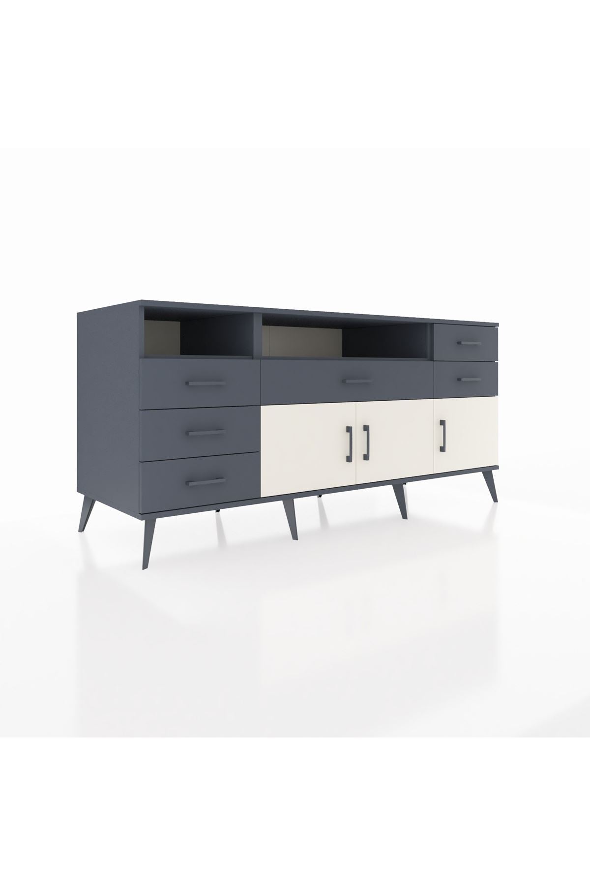 Kronos Konsol 3 Raflı 6 Çekmeceli 3 Kapaklı 176x59x83 - S610M014V14C