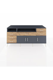 Kronos Konsol 3 Raflı 6 Çekmeceli 3 Kapaklı 176x59x83 - S610M014V18C