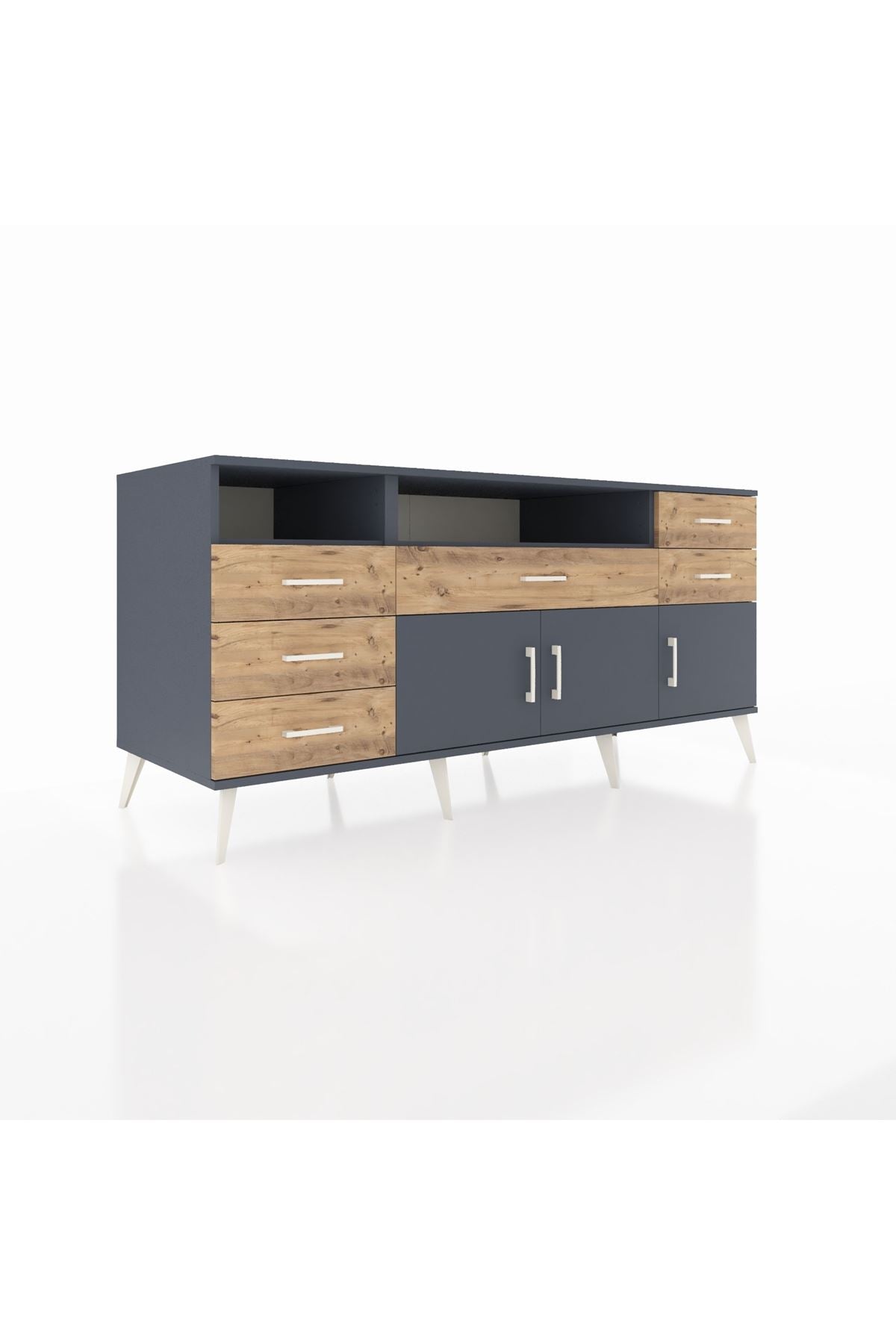 Kronos Konsol 3 Raflı 6 Çekmeceli 3 Kapaklı 176x59x83 - S610M014V18C
