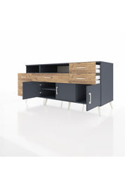 Kronos Konsol 3 Raflı 6 Çekmeceli 3 Kapaklı 176x59x83 - S610M014V18C