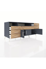 Kronos Konsol 3 Raflı 6 Çekmeceli 3 Kapaklı 176x59x83 - S610M014V18C